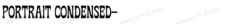 PORTRAIT CONDENSED字体转换